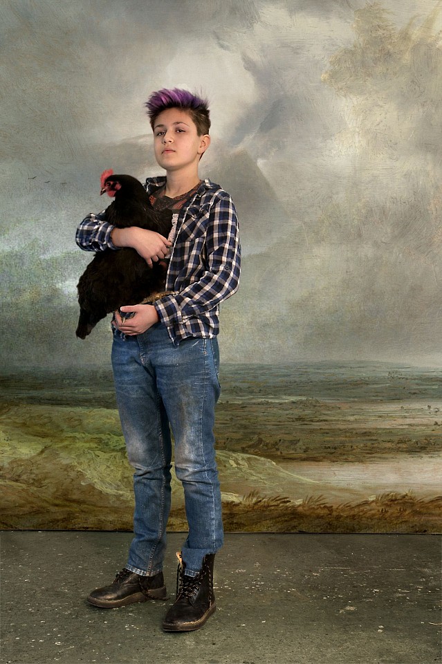 Oliver Wasow, Isa with Rooster
2016, Archival inkjet